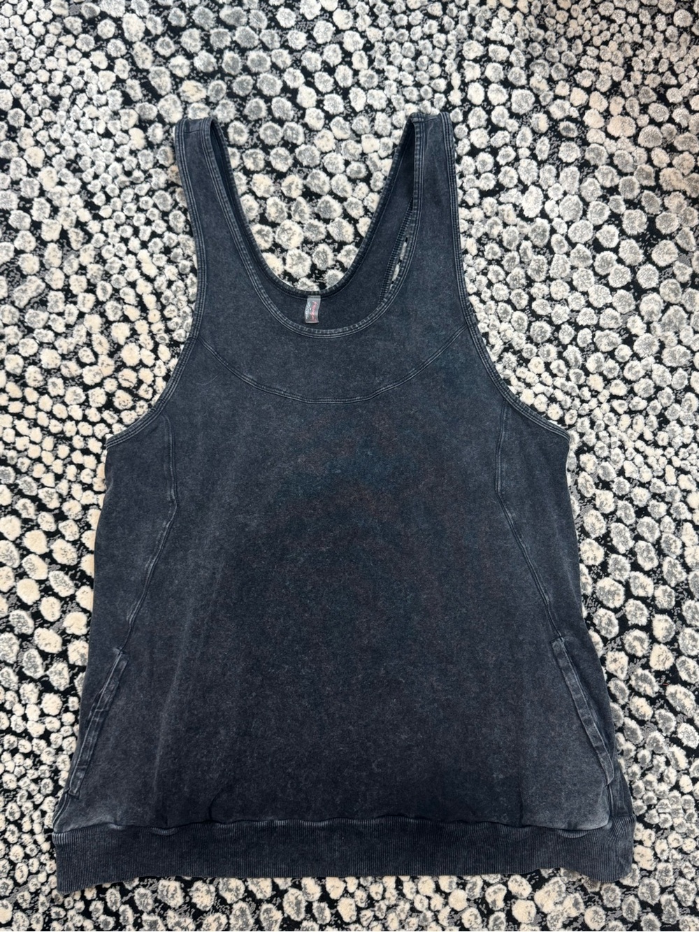 π Free People Washed Black Charcoal Racerback Tank Top with pockets π - Picture 10 of 15